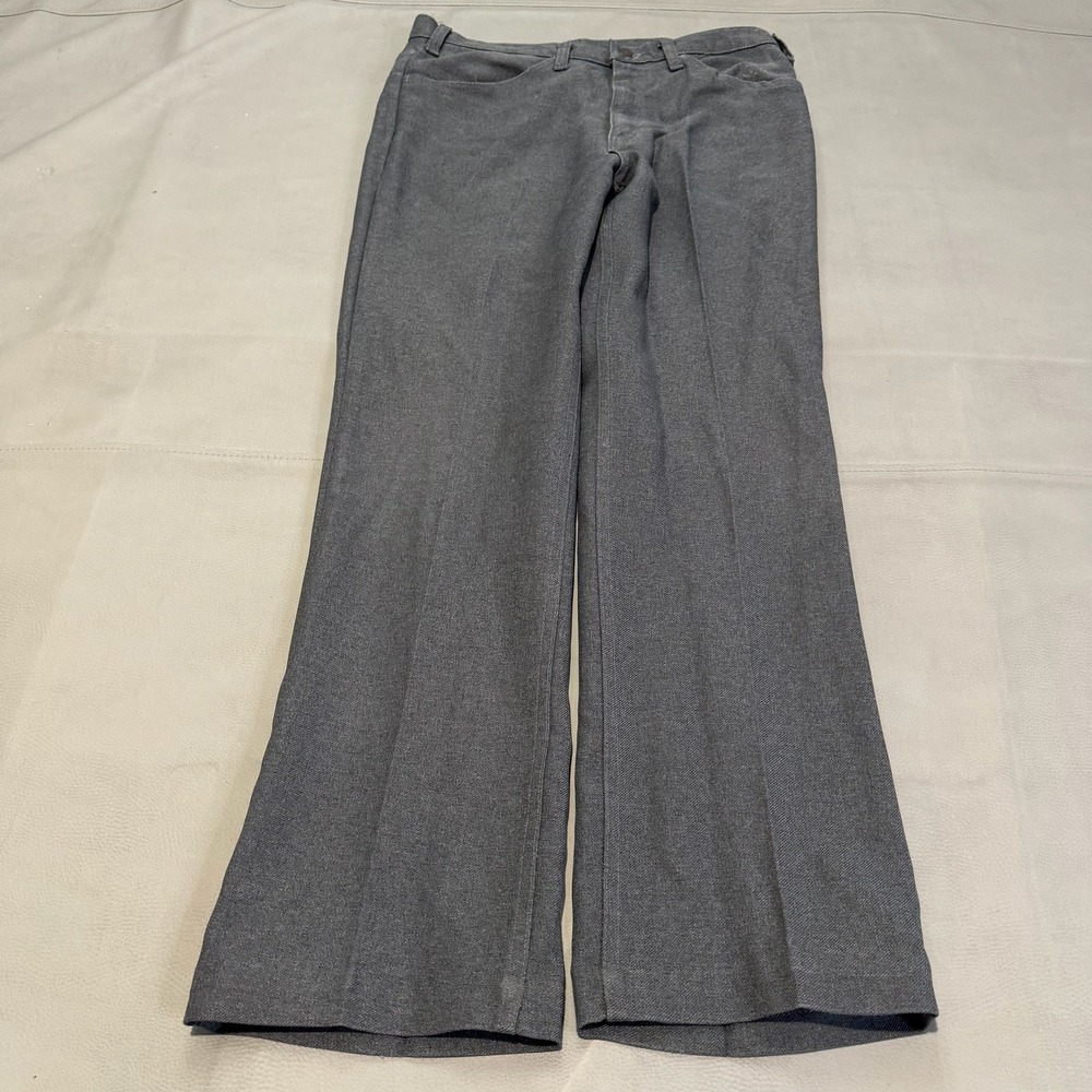 VTG 70/80s Levi Scovill Gray Straight Leg Pant Men 33x30 Sta-Prest Twill Trouser